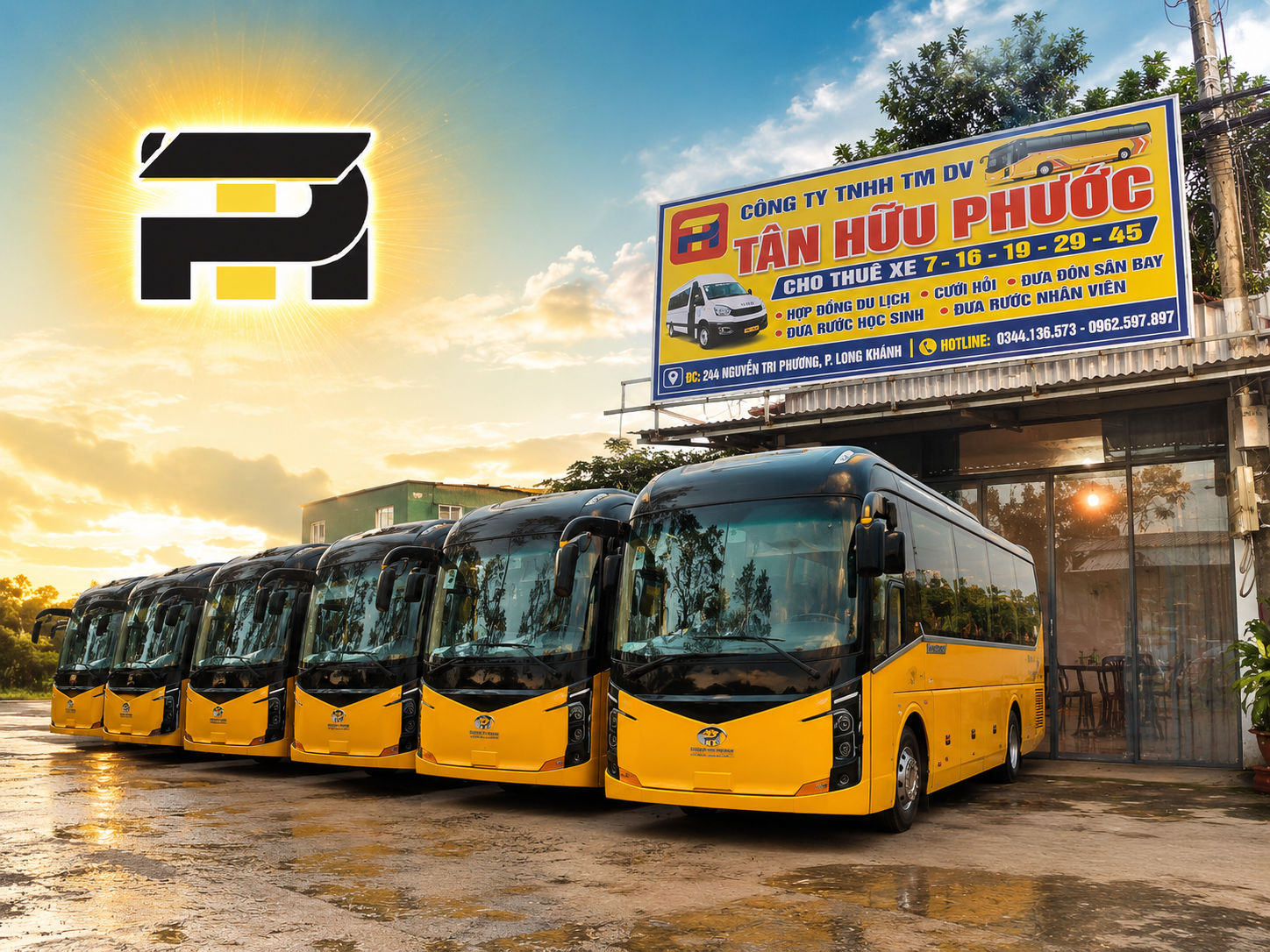 Nhà Xe Tân Hữu Phước nâng cấp dịch vụ với 6 Chiến Mã siêu xịn.